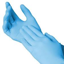 Life Care Nitrile Examination Gloves – Blue, Powder Free (100 Gloves)