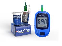 On Call Plus Blood Glucometer Test Strips (Box = 50 Test Strips)