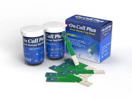On Call Plus Blood Glucometer Test Strips (Box = 50 Test Strips)